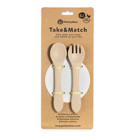 Petite&Mars - Silicone Cutlery TAKE&MATCH 6m+