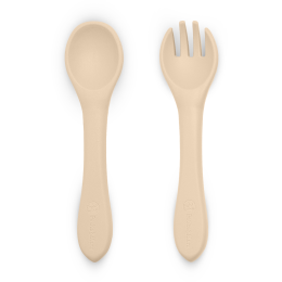 Petite&Mars - Silicone Cutlery TAKE&MATCH 6m+ - Desert-Sand