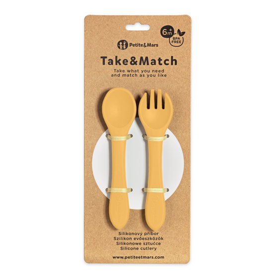 Petite&Mars - Silicone Cutlery TAKE&MATCH 6m+