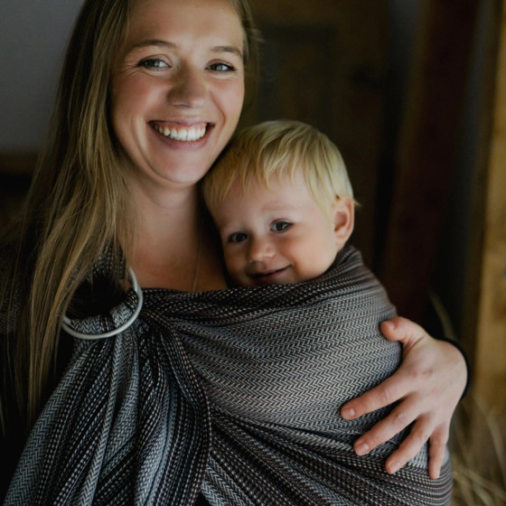 Little Frog Ring Sling - Brown Path