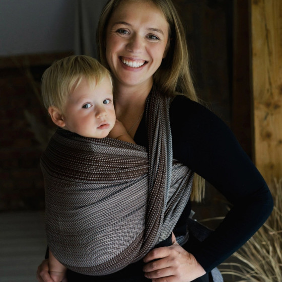 Little Frog Baby wrap - Brown Path Little Frog Baby wrap - Brown Path