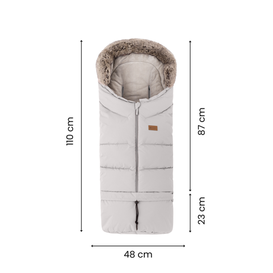 Petite&Mars - Footmuff Arctic 4in1 Mocha Mousse