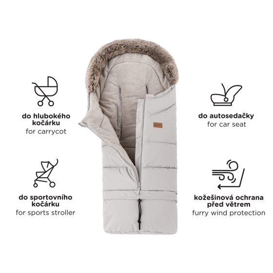 Petite&Mars Arctic - Chancelière universelle pour poussette 4 en1