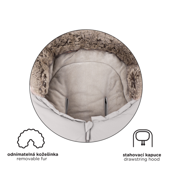 Petite&Mars - Footmuff Arctic 4in1 Mocha Mousse