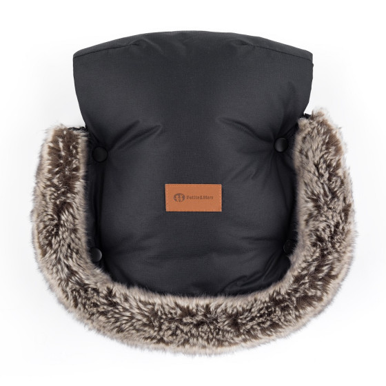 Petite&Mars - Furry - Stroller hand muff / warm gloves