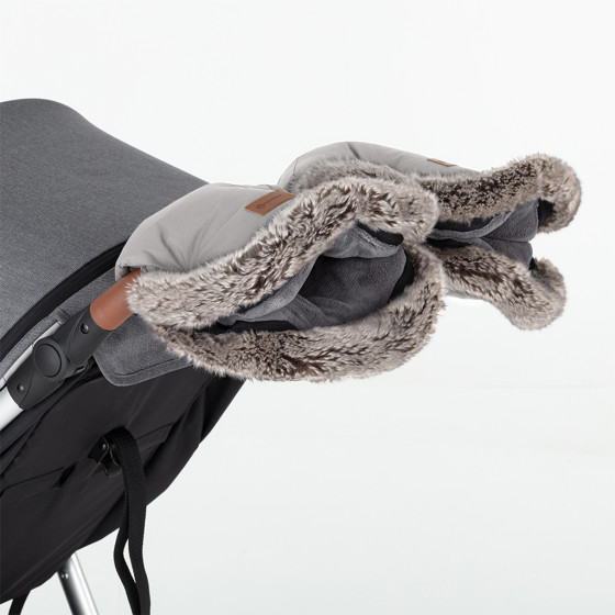 Petite&Mars - Furry - Stroller hand muff / warm gloves