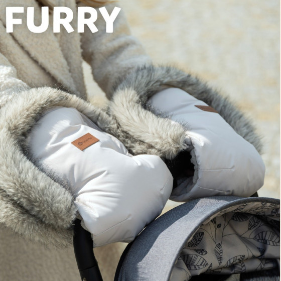 Petite&Mars - Furry - Moufles d'hiver fourrées pour poussette