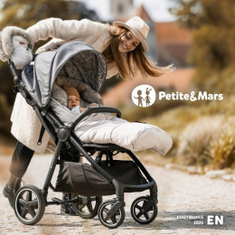 Petite&Mars - Furry - Stroller hand muff / warm gloves