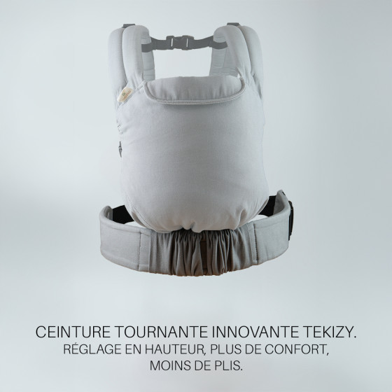 Naturioù Guizy Gris Marin - Ergonomic baby carrier from birth