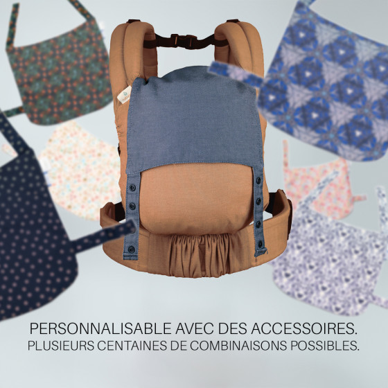 Naturioù Guizy Brun Sarrasin - Ergonomic baby carrier from birth
