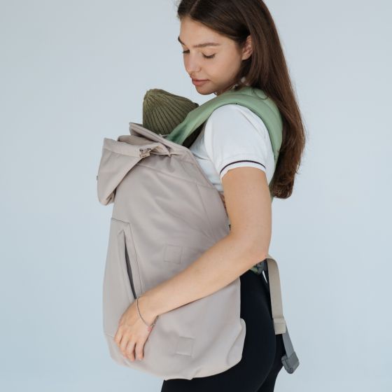 copy of Love and Carry Couverture de Portage toutes saisons en Softshell Noir Love and Carry porte-bébés