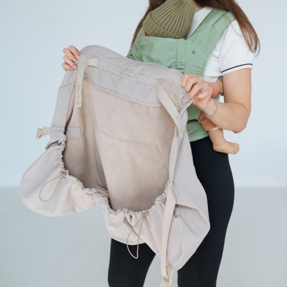 copy of Love and Carry Couverture de Portage toutes saisons en Softshell Noir Love and Carry porte-bébés