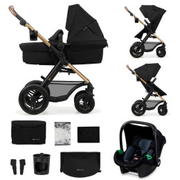 Kinderkraft MOOV 2 AIR Poussette Trio - Système de voyage de la naissance - Noir