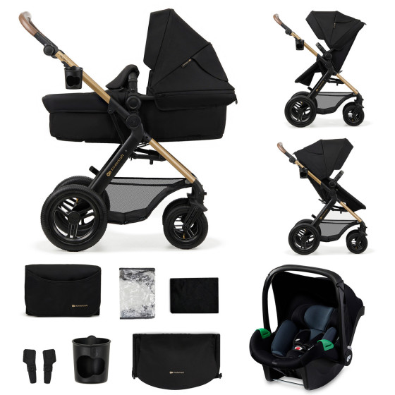 Kinderkraft MOOV 2 AIR Poussette Trio - Système de voyage de la naissance