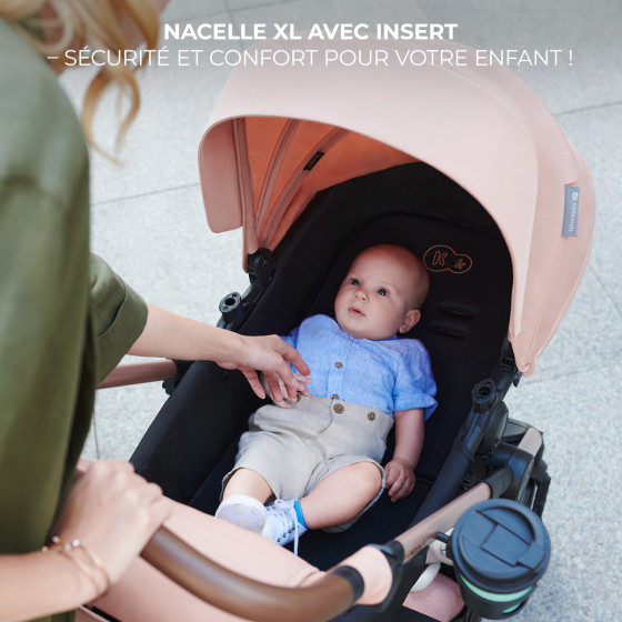 Kinderkraft MOOV 2 AIR Poussette Trio - Système de voyage de la naissance
