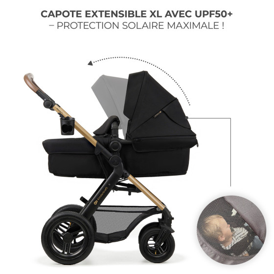 Kinderkraft MOOV 2 AIR Poussette Trio - Système de voyage de la naissance