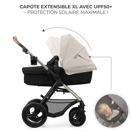 Kinderkraft MOOV 2 AIR Poussette Trio - Système de voyage de la naissance