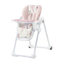 Kinderkraft Yummy - Chaise haute pliable - Pink-Rose