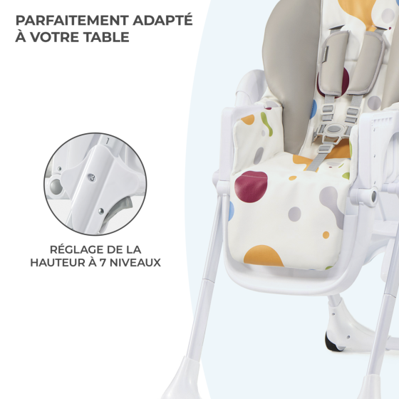 Kinderkraft Yummy - Chaise haute pliable