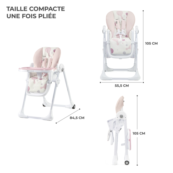 Kinderkraft Yummy - Chaise haute pliable