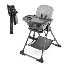 Kinderkraft Foldee - chaise haute pliable - Gris