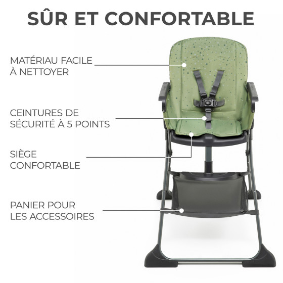 Kinderkraft Foldee - chaise haute pliable
