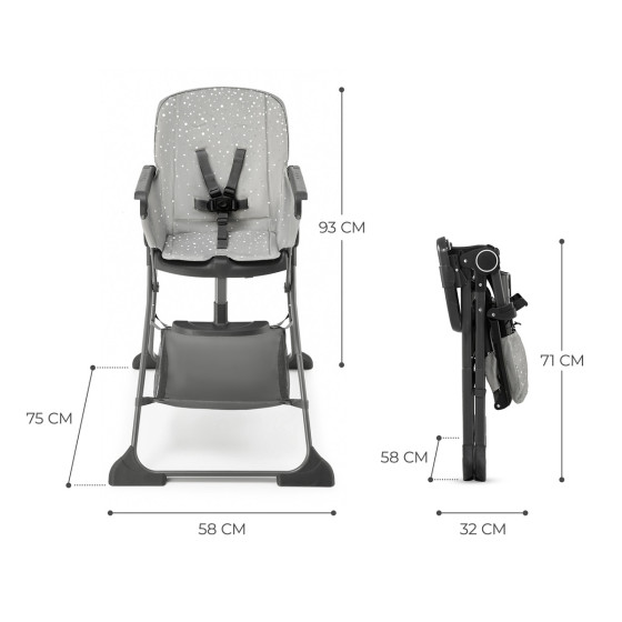 Kinderkraft Foldee - Baby high chair