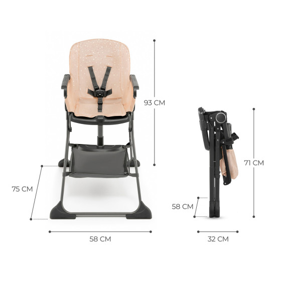Kinderkraft Foldee - chaise haute pliable
