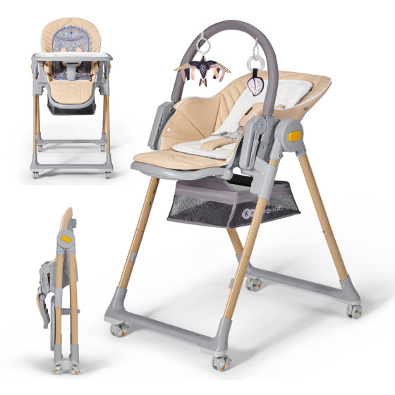 Kinderkraft Lastree - chaise haute et transat 2 en 1