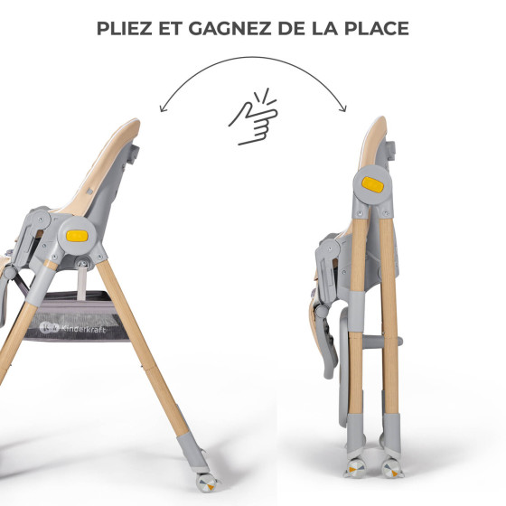 Kinderkraft Lastree - chaise haute et transat 2 en 1