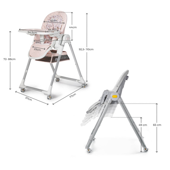 Kinderkraft Lastree - chaise haute et transat 2 en 1