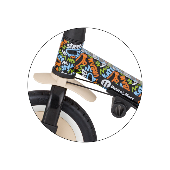 Petite&Mars - Turbo - Tricycle Enfant Multifonctionnel 5en1 Petite & Mars