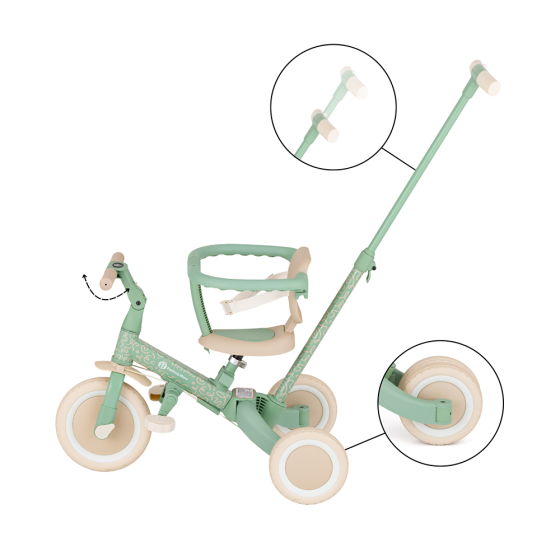 Petite & Mars - Turbo -  Multifunctional tricycle 5in1