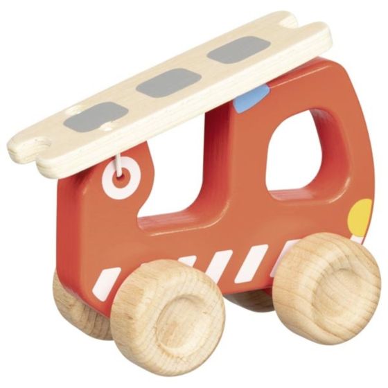 Goki Camion de pompier en bois avec échelle Goki jeux en bois