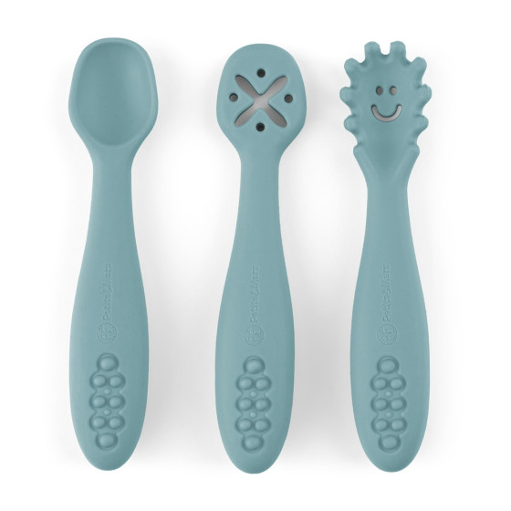 Petite&Mars - Silicone training spoons set 3 pcs 6m+