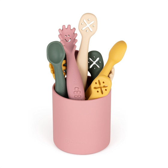 Petite&Mars - Silicone training spoons set 3 pcs 6m+