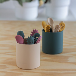 Petite&Mars - Take&Match - Lot de 3 cuillères d'entraînement en silicone 6m+