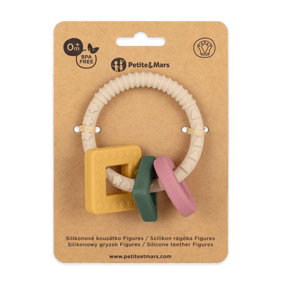 Petite&Mars  - Anneau de dentition en silicone doux 0m+