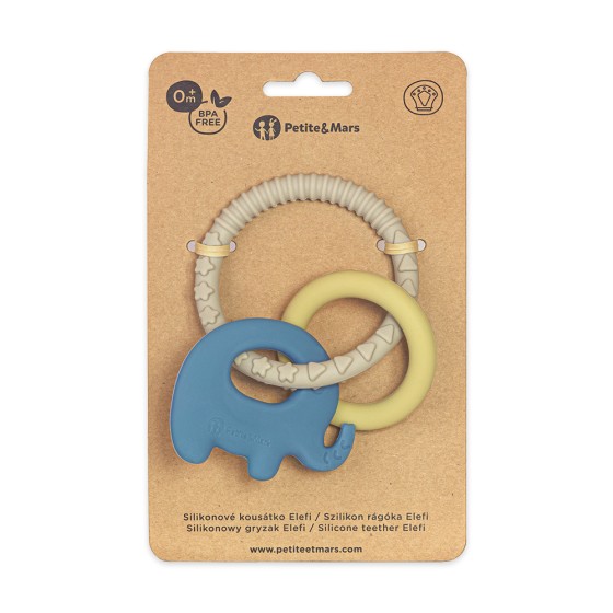 Petite&Mars  - Anneau de dentition en silicone doux 0m+ Petite & Mars