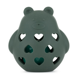 Petite&Mars - Basil - Silicon rattle toy Bear Basil 0m+