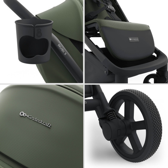 Kinderkraft NUBI 3 Poussette compact et légère