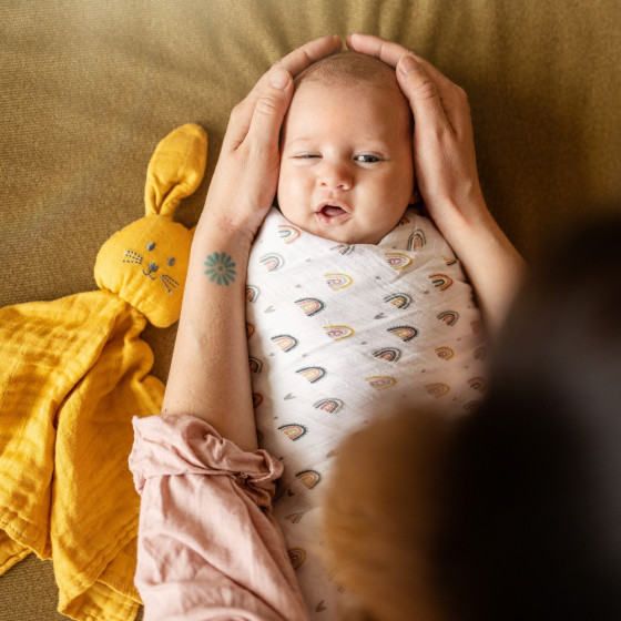 Petite&Mars - Moussy -Set of 3  Bamboo muslin swaddles