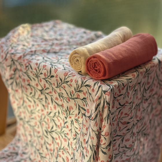 Petite&Mars - Moussy -Set of 3  Bamboo muslin swaddles