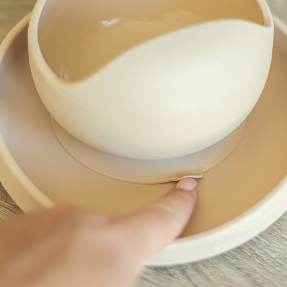 Petite&Mars - Take&Match - Bol en silicone avec ventouse