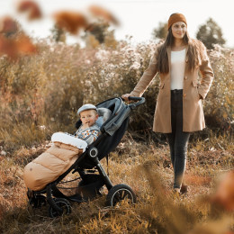 Petite&Mars - Comfy - Footmuff 4in1 - Elegant Caramel