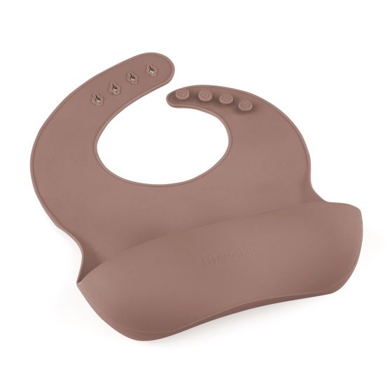 Petite&Mars - Take&Match - Bavoir avec récupérateur en silicone