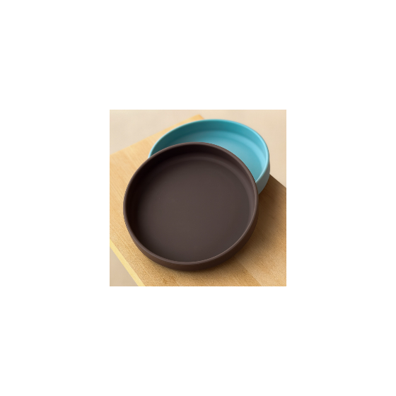 Petite&Mars - Take&Match - Assiette ronde en silicone avec ventouse