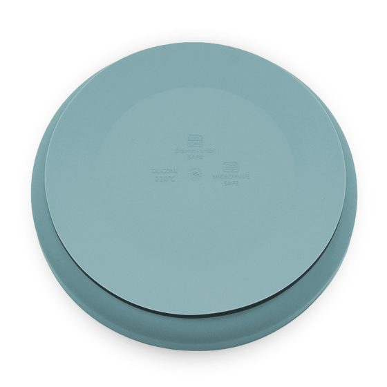 Petite&Mars - Take&Match - Assiette ronde en silicone avec ventouse