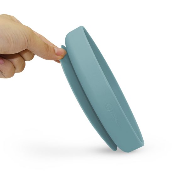 Petite&Mars - Take&Match - Assiette ronde en silicone avec ventouse