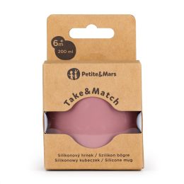 Petite&Mars - Silicone mug TAKE&MATCH 6m+ - Dusty-Rose